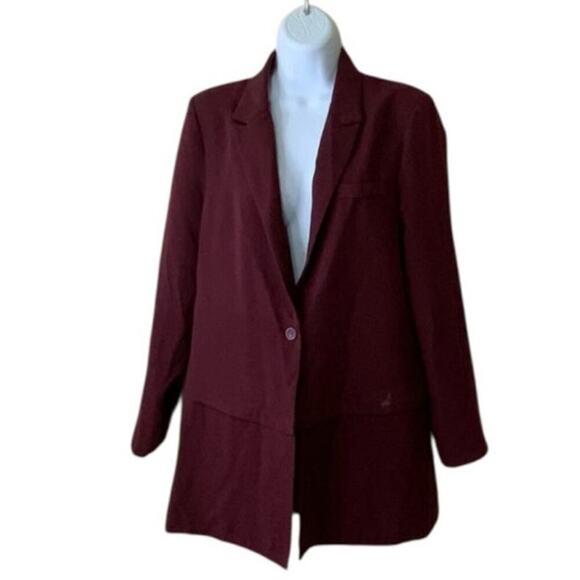 Justfab Blazer Women Medium Single Breast Notched Lapel Formal Casual Officewear - Picture 3 of 9